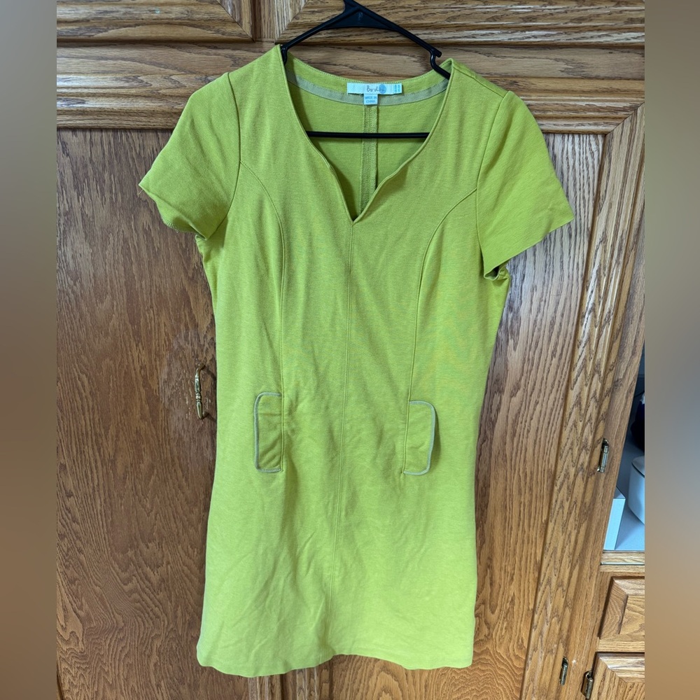 Boden Roma Dress in Light Olive